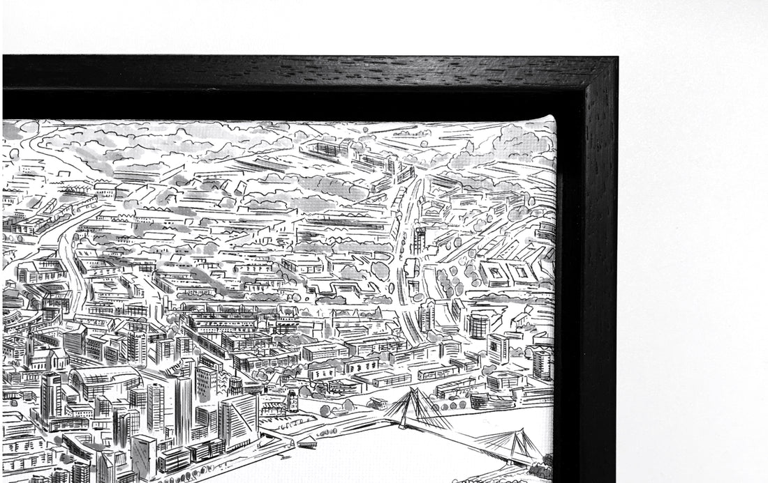 Rotterdam skyline op Canvas