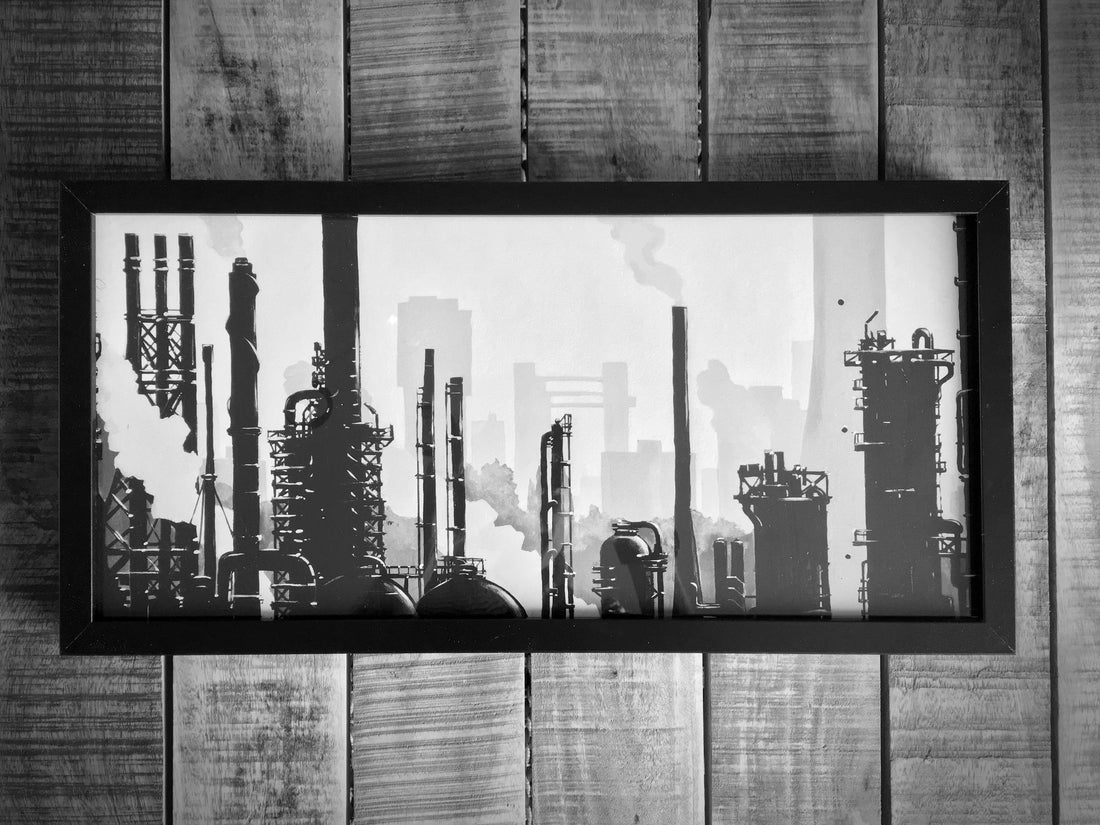 Haven van Rotterdam ingelijst