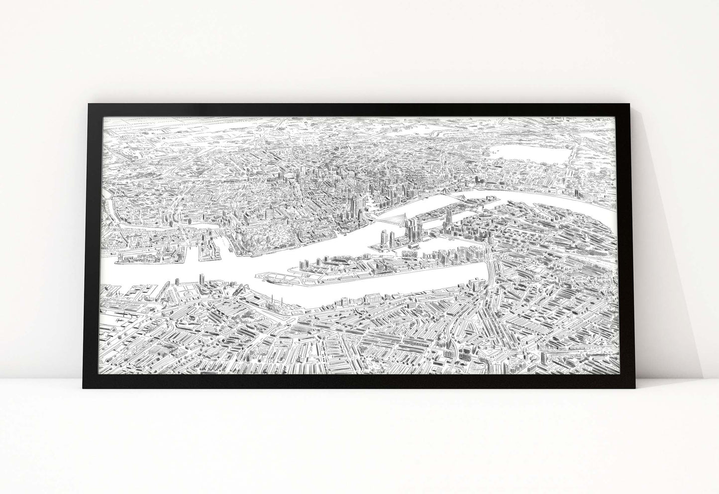 Rotterdam Skyline Birdseye - Art of Rotterdam