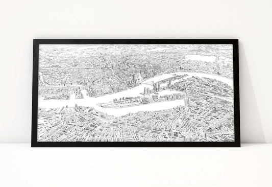 Rotterdam Skyline Birdseye - Art of Rotterdam