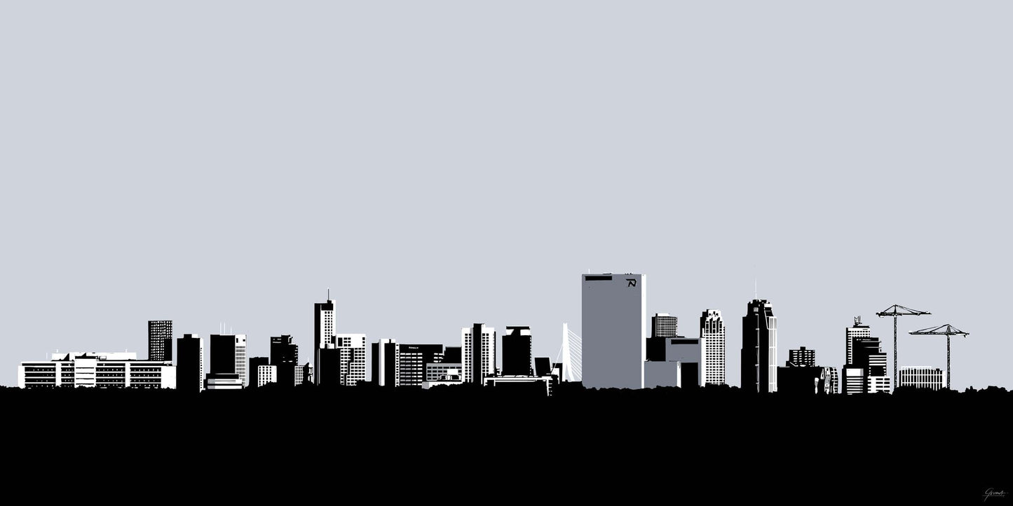 Skyline Rotterdam vanaf Noord - Art of Rotterdam