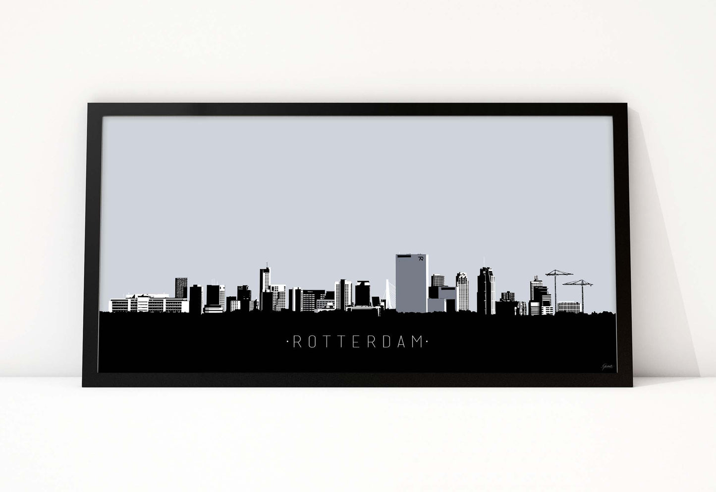 Skyline Rotterdam vanaf Noord - Art of Rotterdam
