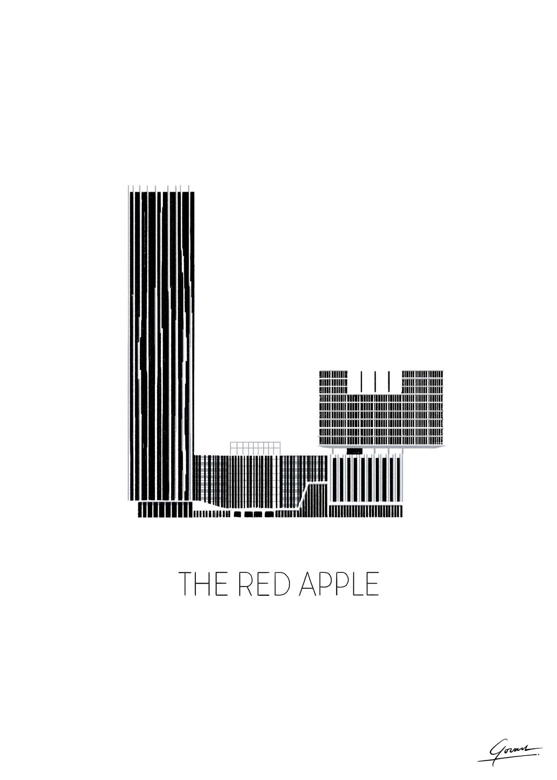 Woontorens - Red Apple - Art of Rotterdam