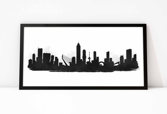 Rotterdam Skyline Silhouette - Art of Rotterdam