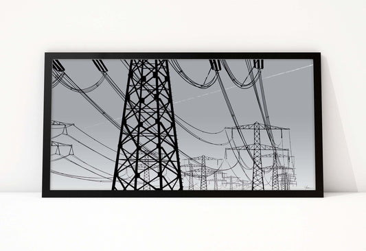 Hoogspanningsmasten Maasvlakte - Art of Rotterdam