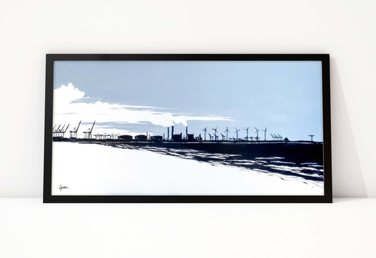 Maasvlakte vanaf Hoek van Holland - Art of Rotterdam