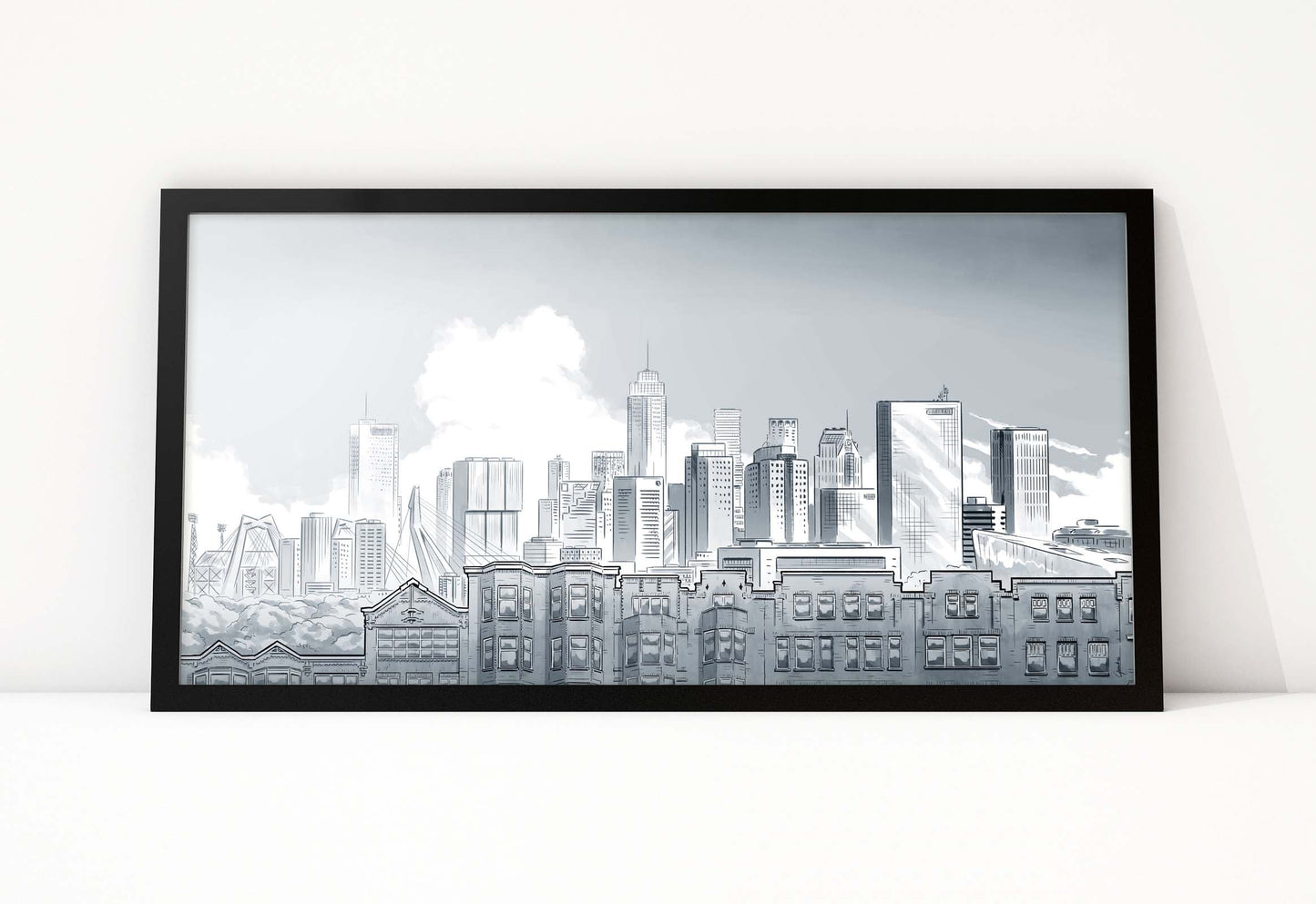 Rotterdam Skyline vanaf Crooswijk - Art of Rotterdam