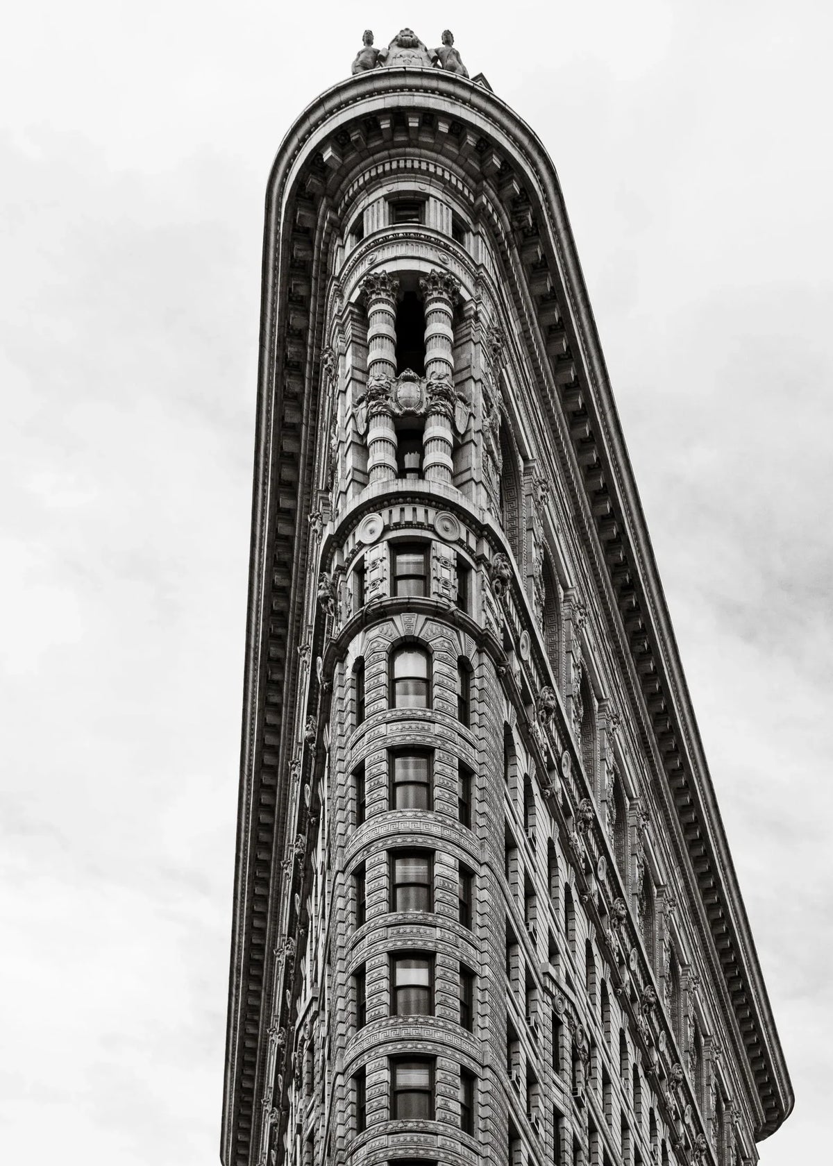 Stadsfotografie poster New York 4, architectuur en skyline in zwart-wit ingelijst