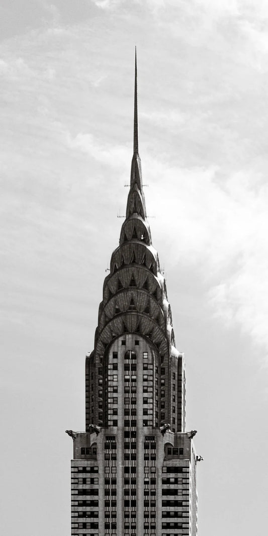 Stadsfotografie poster New York 7, architectuur en skyline in zwart-wit ingelijst