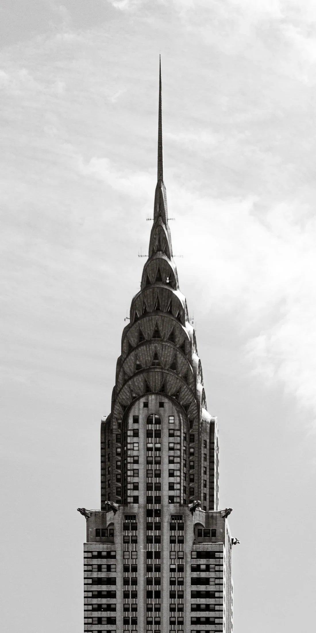 Stadsfotografie poster New York 7, architectuur en skyline in zwart-wit ingelijst