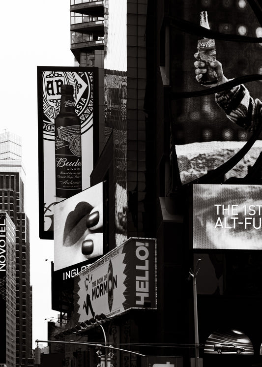 New York 12 poster, zwart-wit foto uit New York