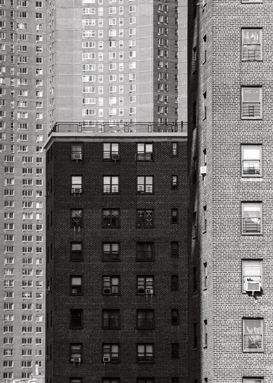 New York 18 poster, zwart-wit foto uit New York