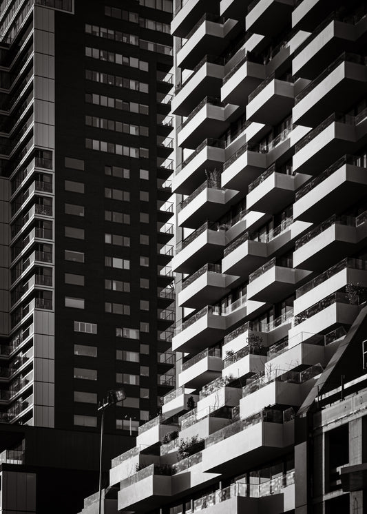 Rotterdam 13 poster, zwart-wit foto uit Rotterdam