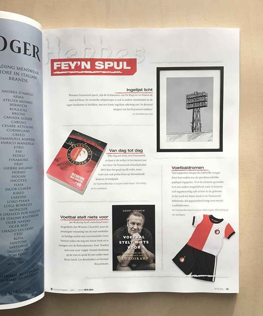 Art of Rotterdam in Feyenoord Magazine - Art of Rotterdam