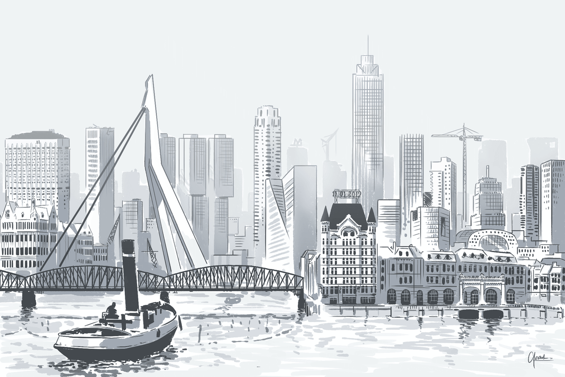 Afscheidscadeau van Rotterdam - Art of Rotterdam