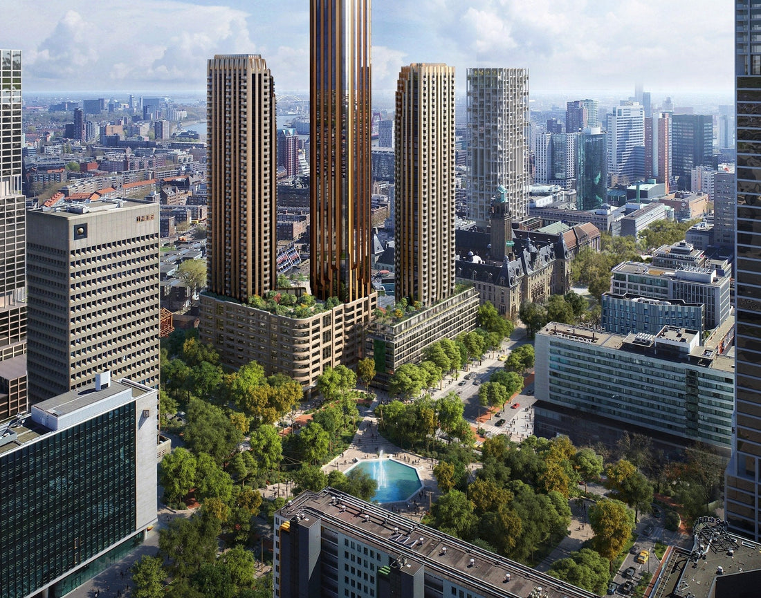 Nieuwe hoogbouwprojecten in Rotterdam: gerelateerde kunstposters - Art of Rotterdam