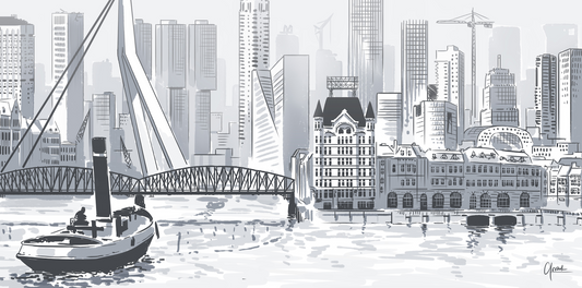 De geschiedenis van de skyline van Rotterdam - Art of Rotterdam