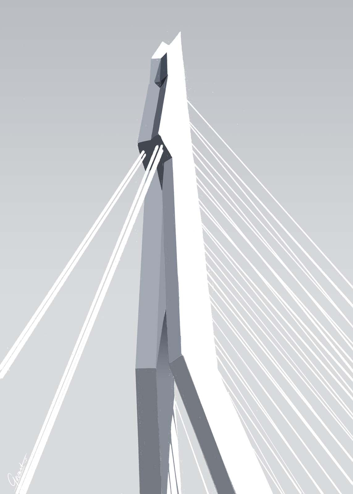 Architectuur van Rotterdam posters