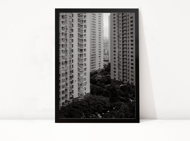 Shanghai zwart-wit fotografie