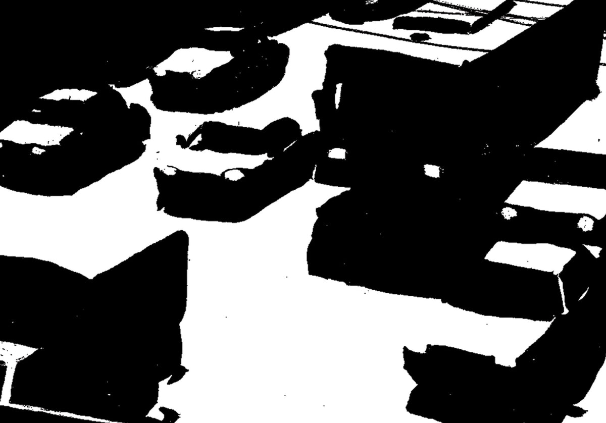 Detail van de Bangkok Road poster met auto's en kabels