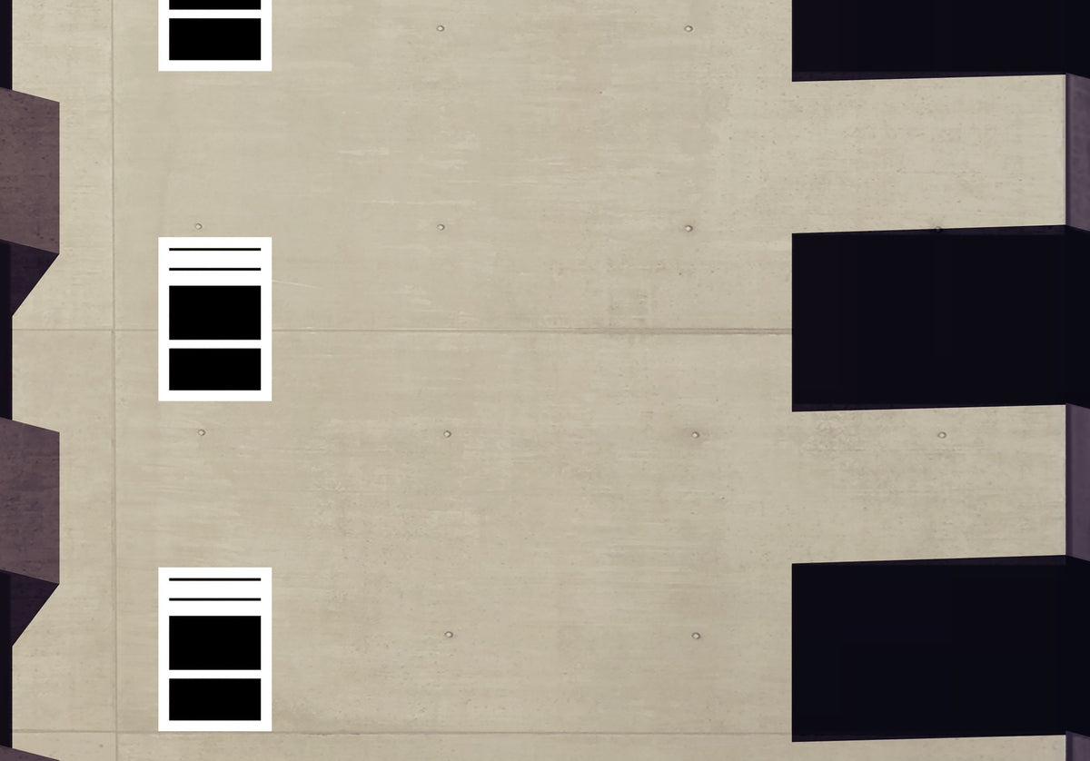 Detail van de Boompjes 3 poster met de balkons