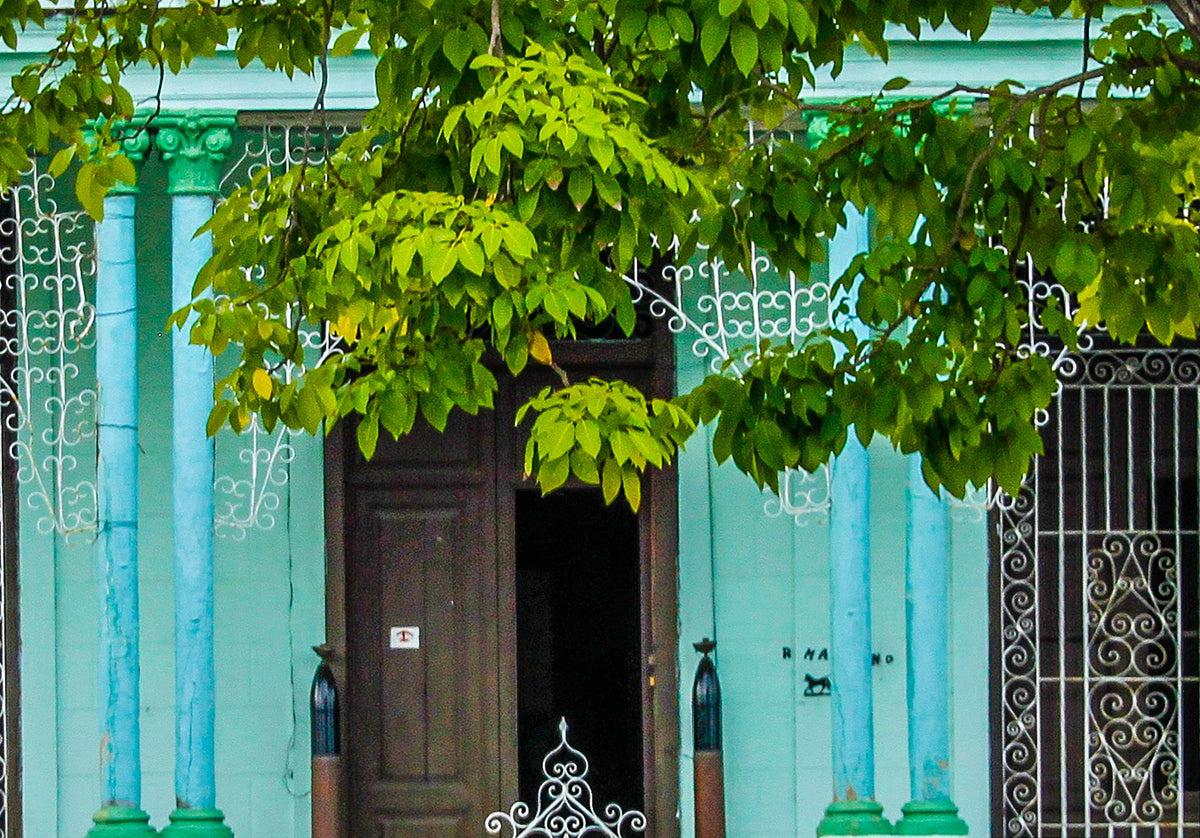 Detail van de Cuba Villa 3 poster met de gevel en de ramen
