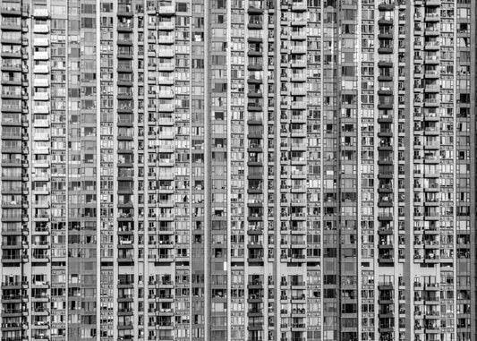 Hongkong 29 poster, zwart-wit foto uit Hongkong
