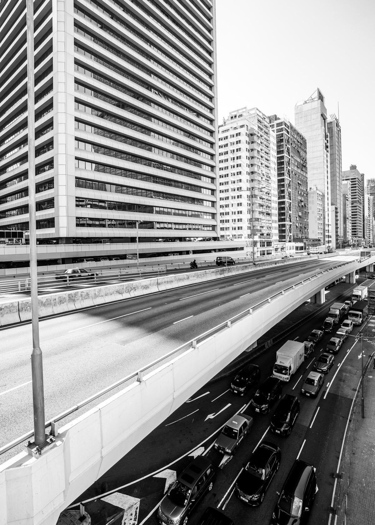 Hongkong 32 poster, zwart-wit foto uit Hongkong