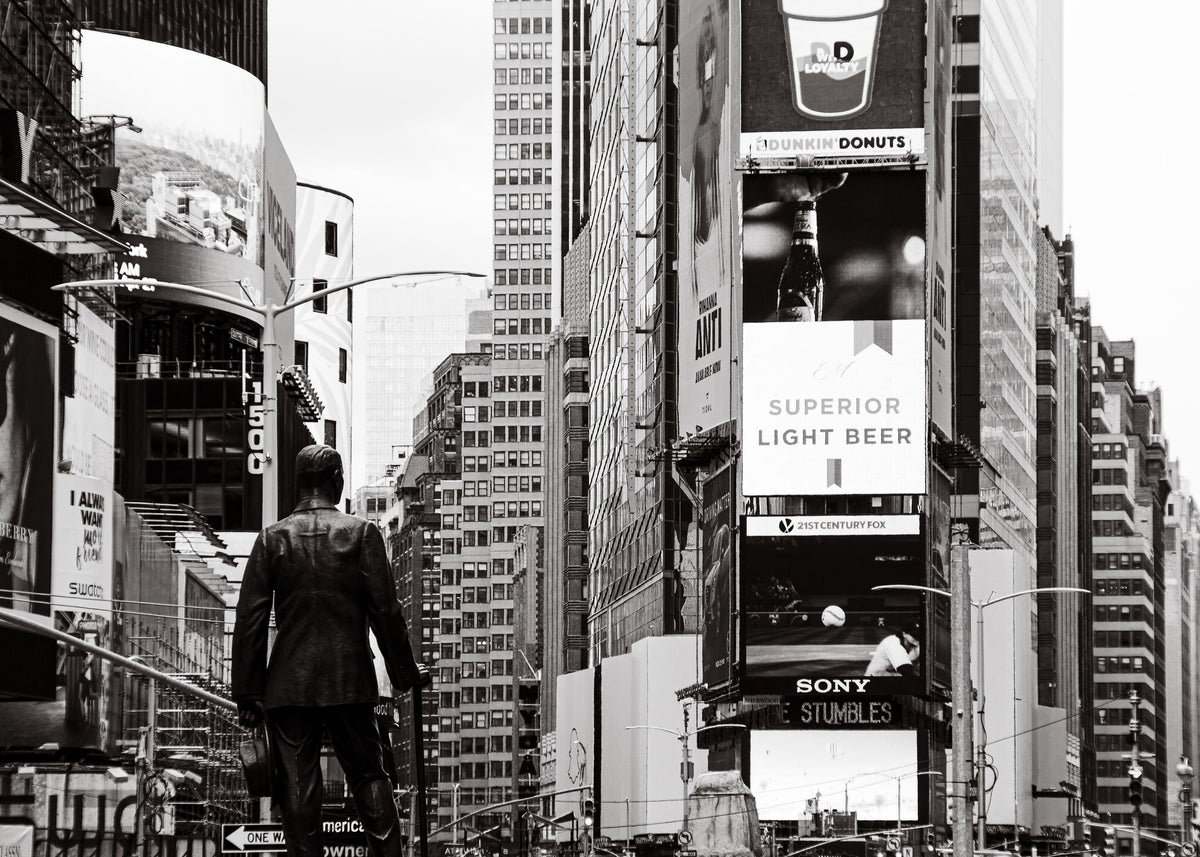 New York 13 poster, zwart-wit foto uit New York
