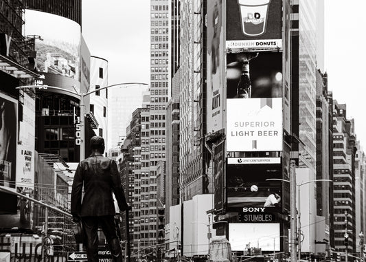 New York 13 poster, zwart-wit foto uit New York