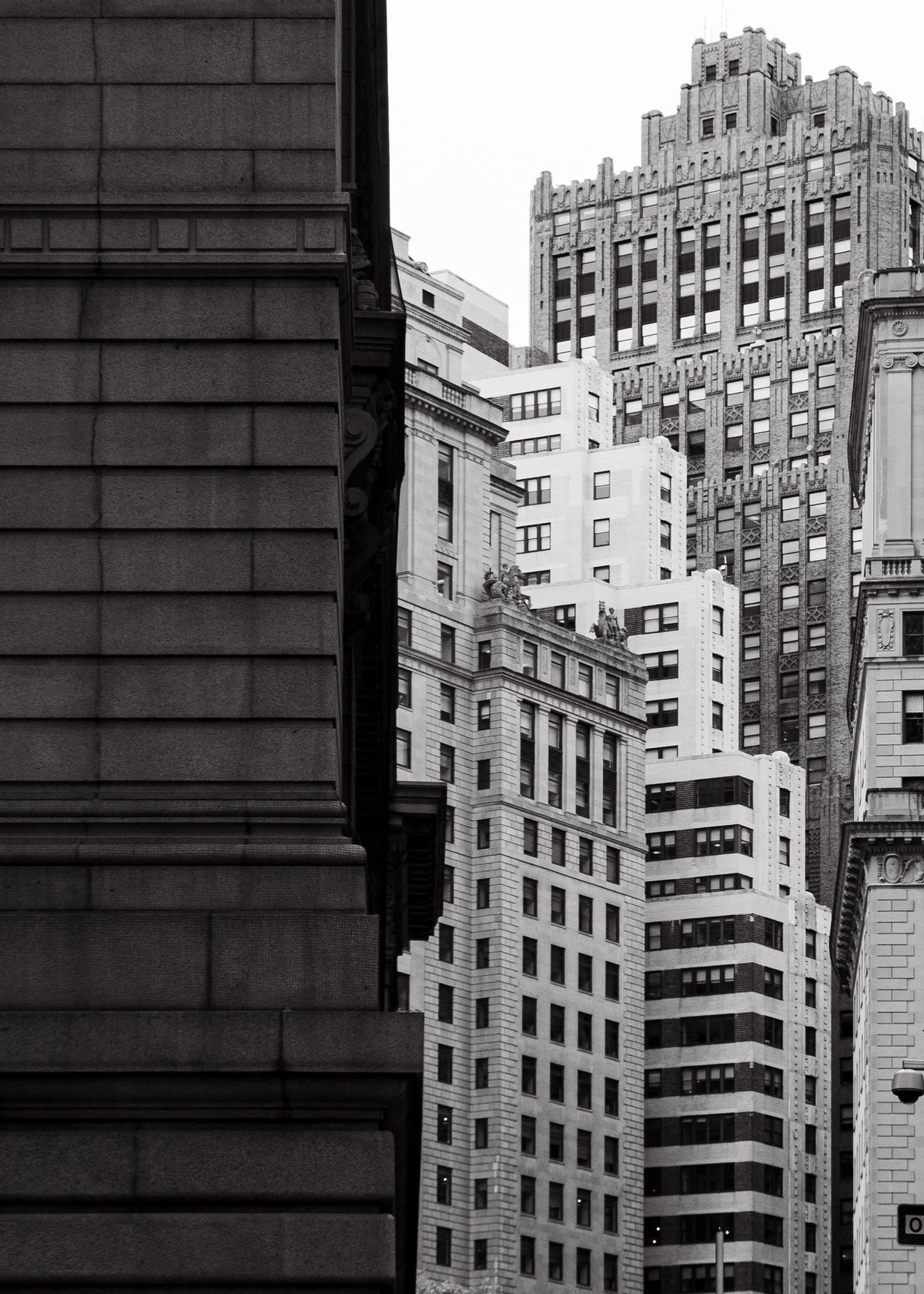 New York 15 poster, zwart-wit foto uit New York