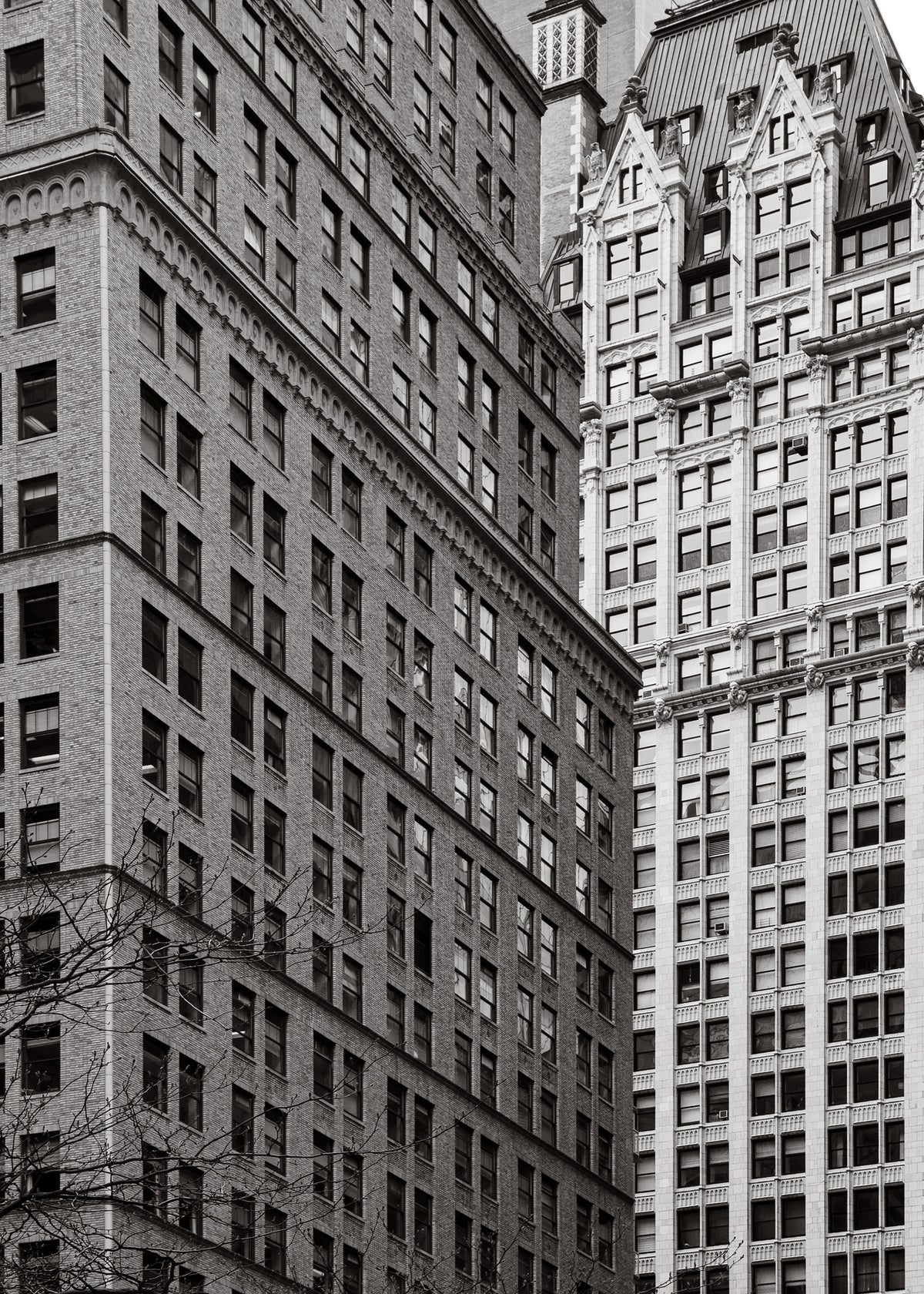 New York 17 poster, zwart-wit foto uit New York