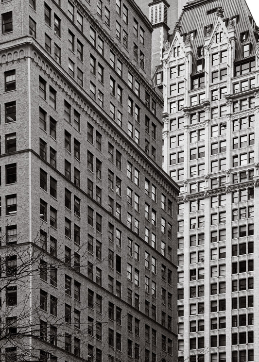 New York 17 poster, zwart-wit foto uit New York