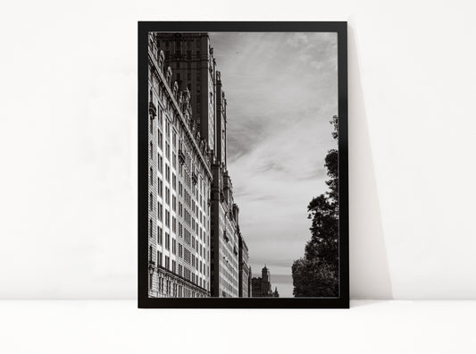 Poster New York 19 ingelijst, zwart-wit stadsfotografie uit New York