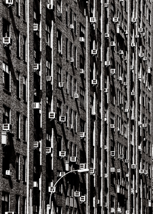 New York 20 poster, zwart-wit foto uit New York