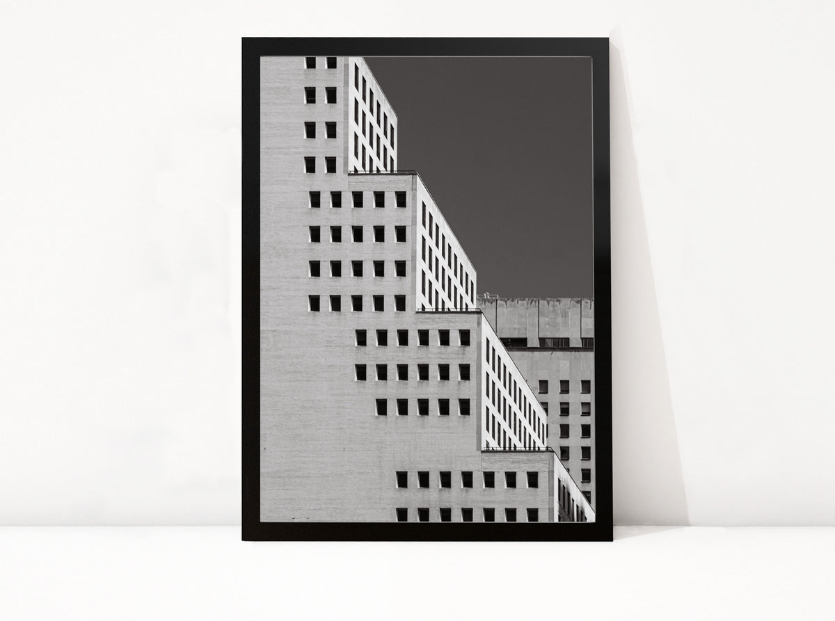 Poster New York 24 ingelijst, zwart-wit stadsfotografie uit New York
