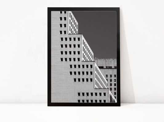 Poster New York 24 ingelijst, zwart-wit stadsfotografie uit New York
