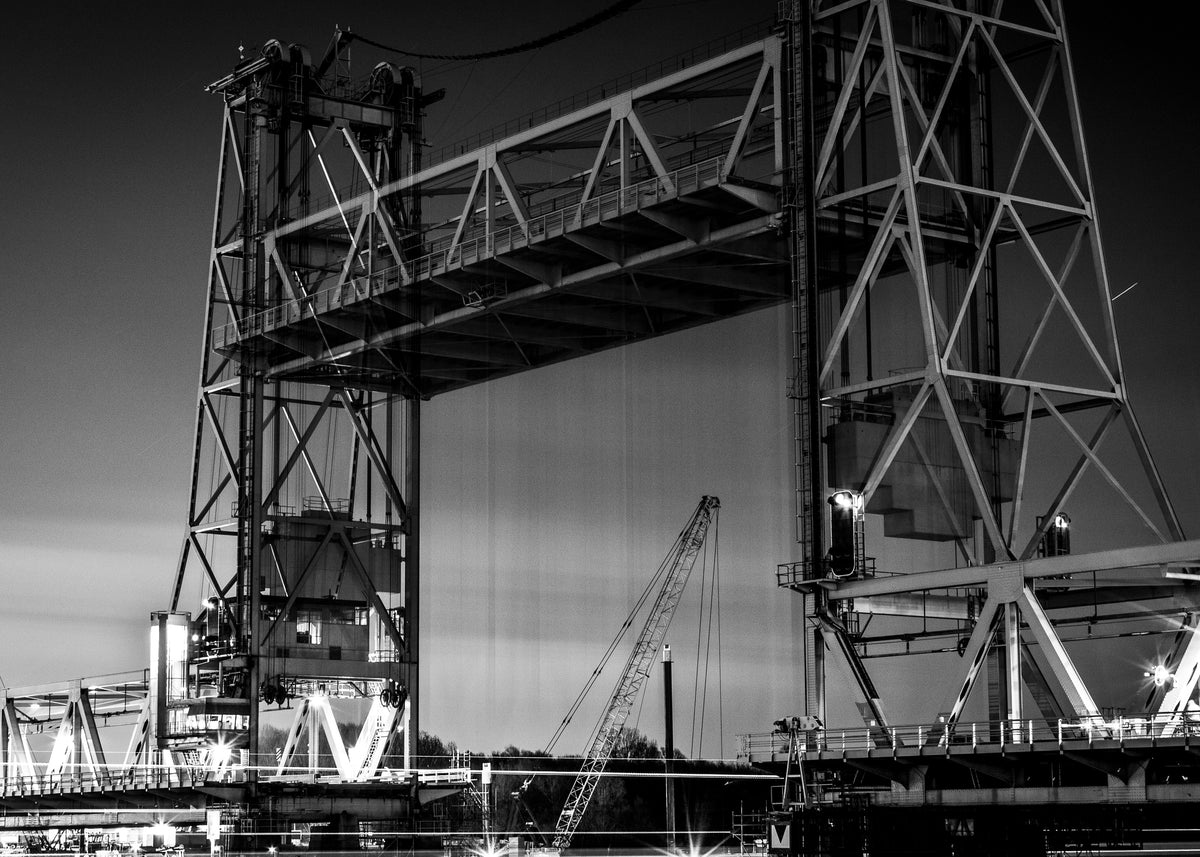 Rotterdam 11 poster, zwart-wit foto uit Rotterdam