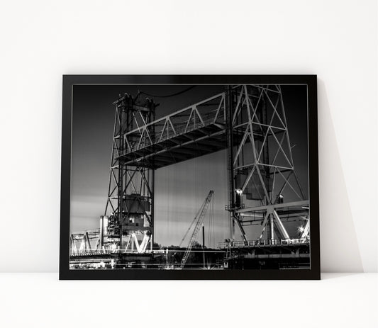 Poster Rotterdam 11 ingelijst, zwart-wit stadsfotografie uit Rotterdam