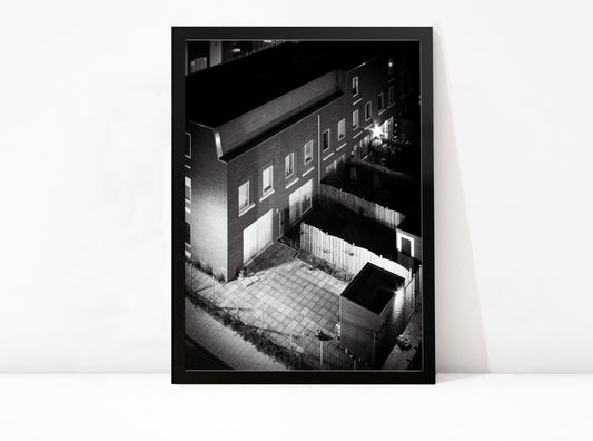 Poster Rotterdam 14 ingelijst, zwart-wit stadsfotografie uit Rotterdam