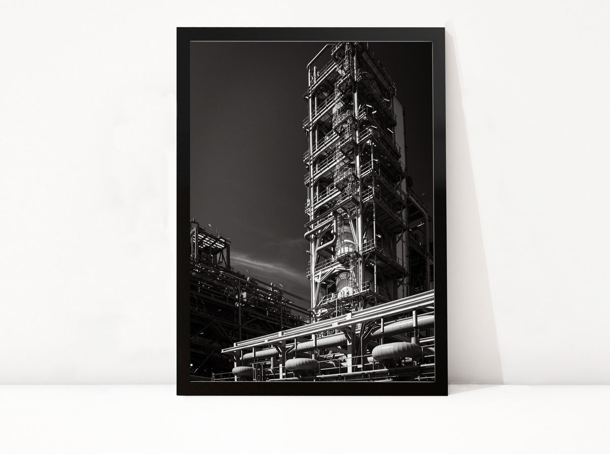 Poster Rotterdam 15 ingelijst, zwart-wit stadsfotografie uit Rotterdam