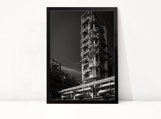 Poster Rotterdam 15 ingelijst, zwart-wit stadsfotografie uit Rotterdam