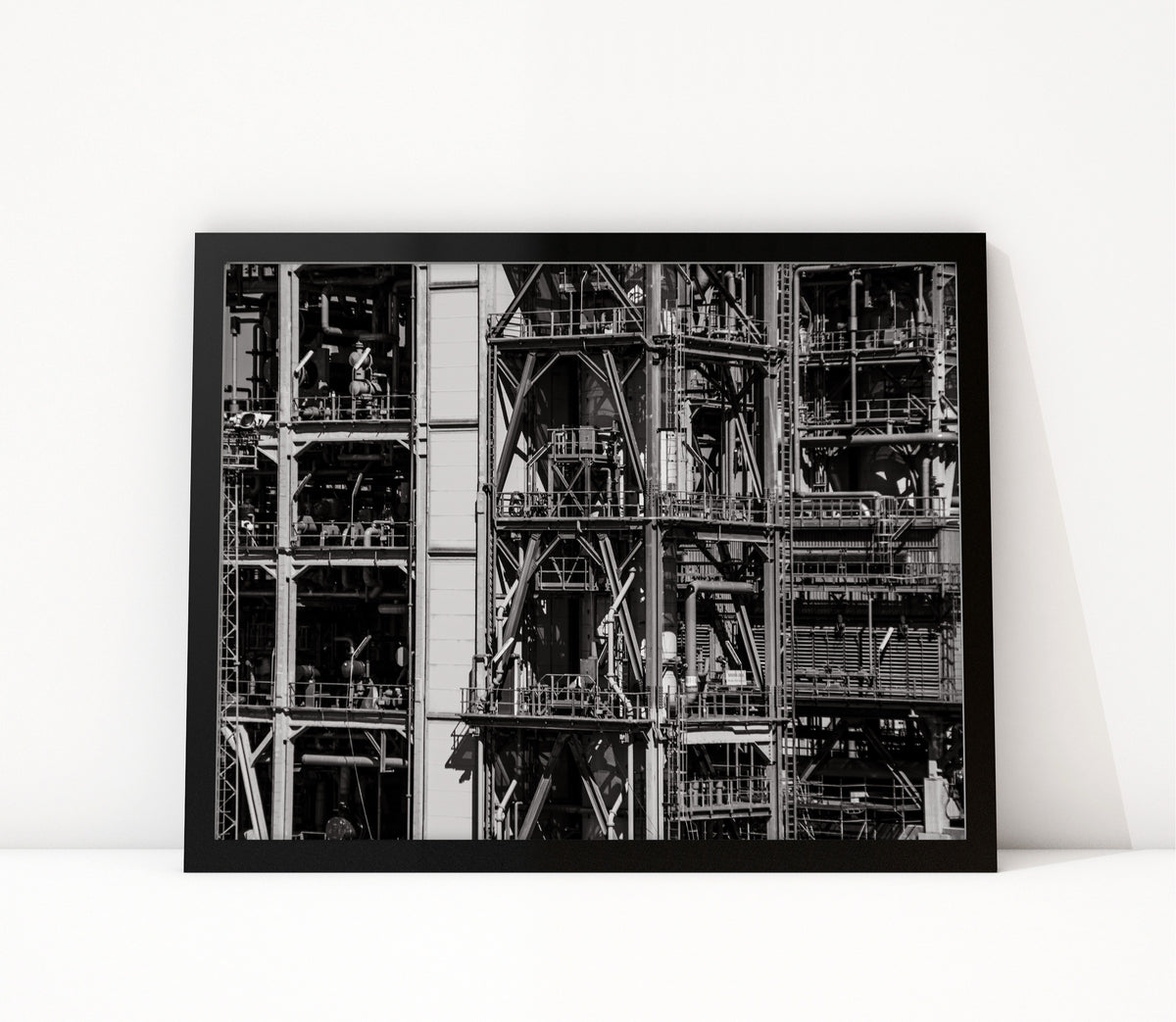 Poster Rotterdam 16 ingelijst, zwart-wit stadsfotografie uit Rotterdam