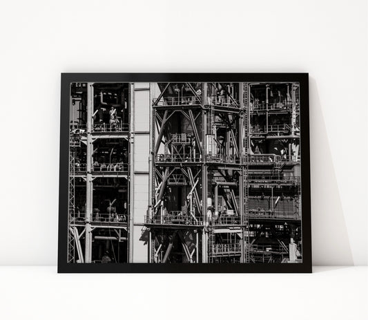 Poster Rotterdam 16 ingelijst, zwart-wit stadsfotografie uit Rotterdam