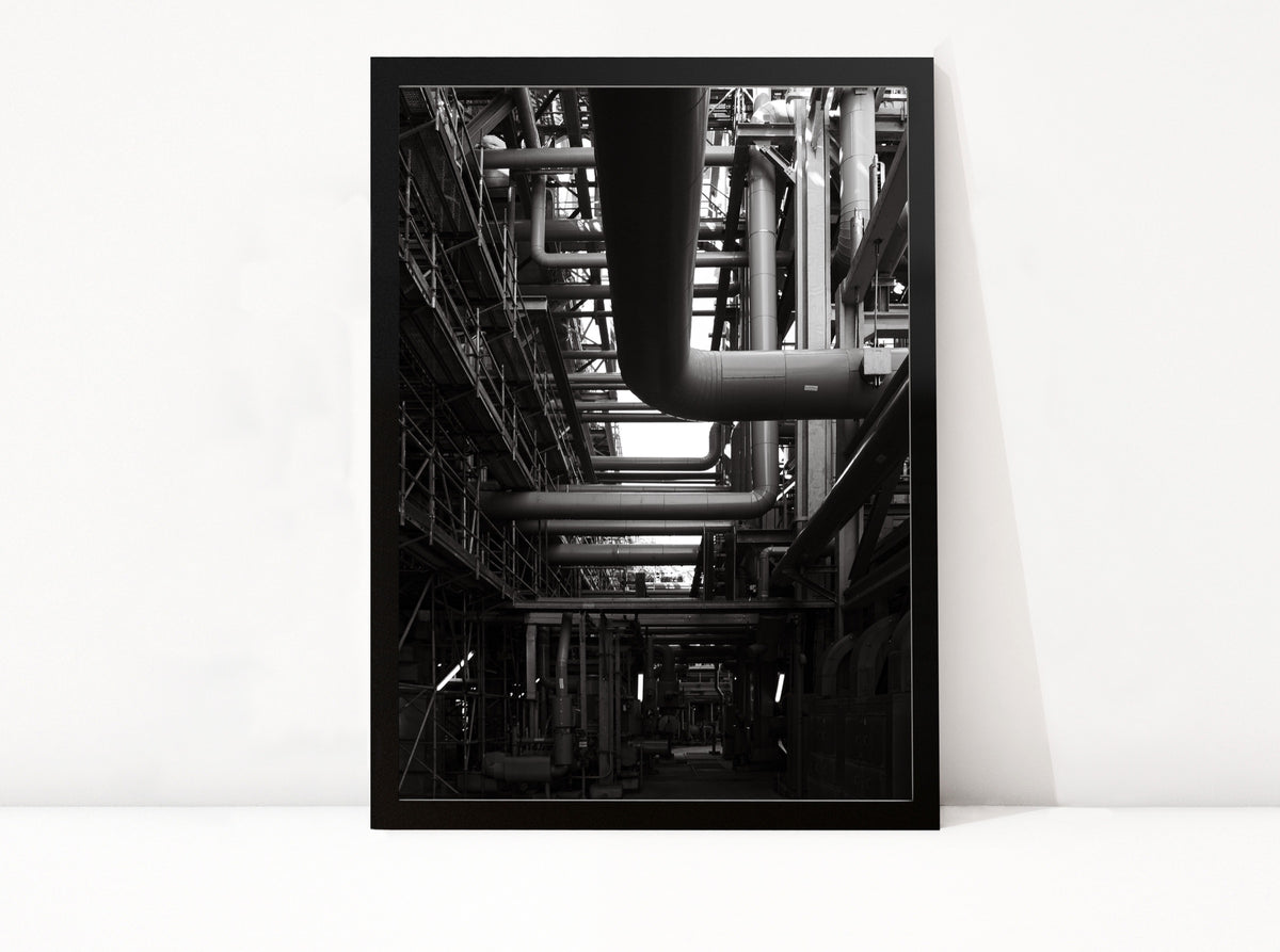 Poster Rotterdam 18 ingelijst, zwart-wit stadsfotografie uit Rotterdam