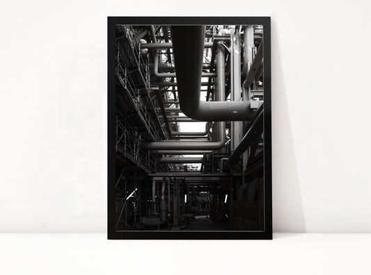 Poster Rotterdam 18 ingelijst, zwart-wit stadsfotografie uit Rotterdam