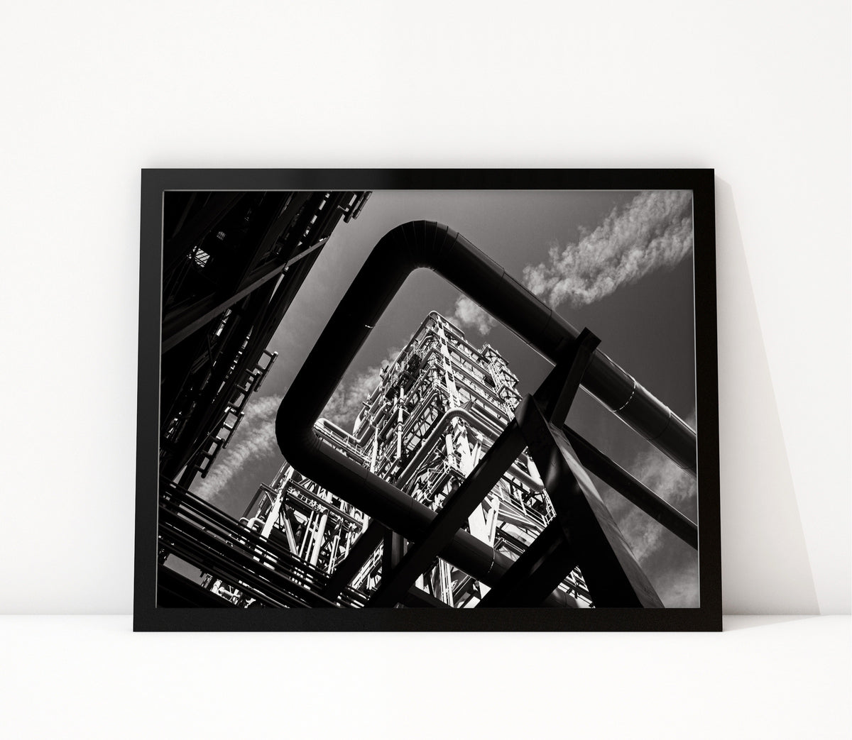 Poster Rotterdam 19 ingelijst, zwart-wit stadsfotografie uit Rotterdam