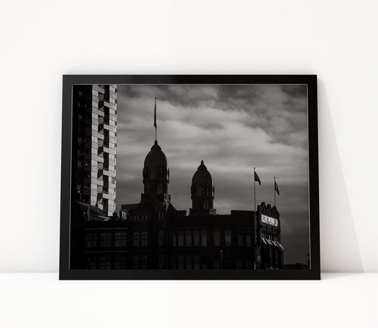 Poster Rotterdam 21 ingelijst, zwart-wit stadsfotografie uit Rotterdam