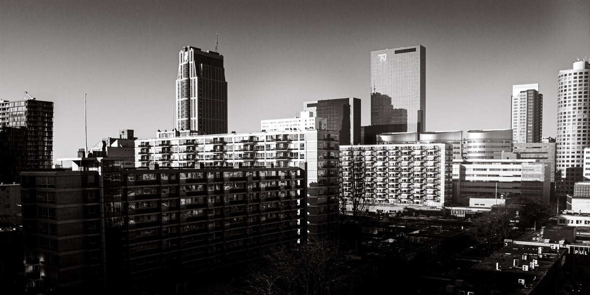 Rotterdam 22 poster, zwart-wit foto uit Rotterdam