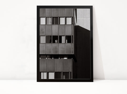 Poster Rotterdam 24 ingelijst, zwart-wit stadsfotografie uit Rotterdam